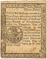 3 penny note