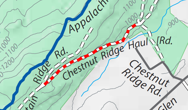 Chestnut Ridge haul road