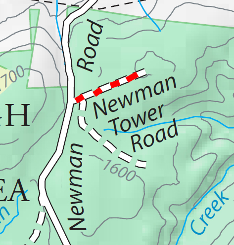 Newman Tower road
