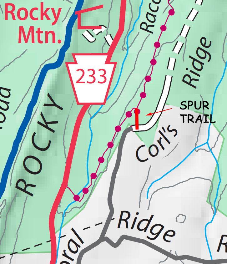 Racoon Run Spur trail
